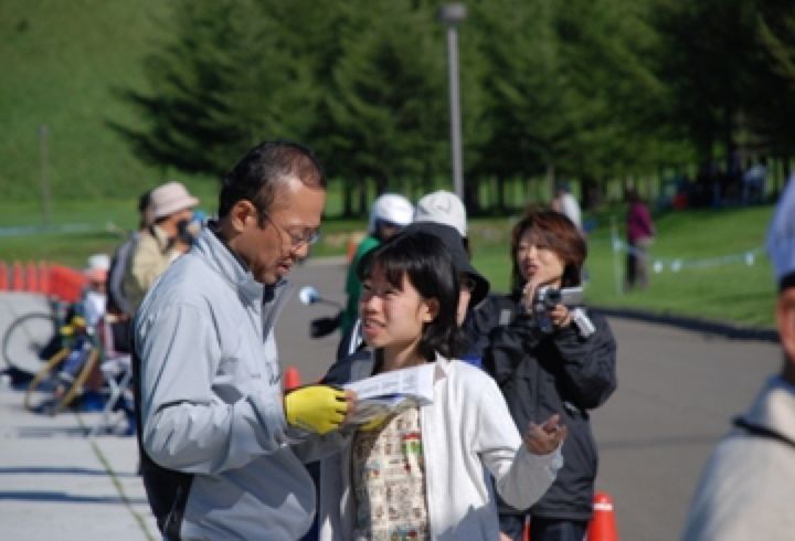 爽やかな秋の一日、札幌市民ロード